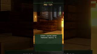 Minecraft tip: create custom water features easily! 💧