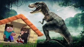 Minecraft: DESAFIO DA BASE 100% SEGURA CONTRA DINOSSAURO ‹ JUAUM ›