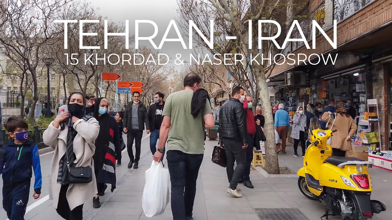 TEHRAN 2021 - Walking in 15 Khordad Bazaar & Naser Khosrow St. /  تهران