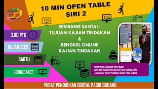 10 Min Open Table Siri 2 Tujuan Kajian Tindakan Youtube