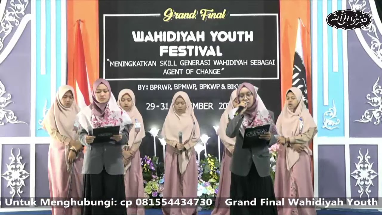 Opening Pengumuman Lomba - Wahidiyah Youth Festival 2020 - Persembahan Panitia Pelaksana  WYF 2020