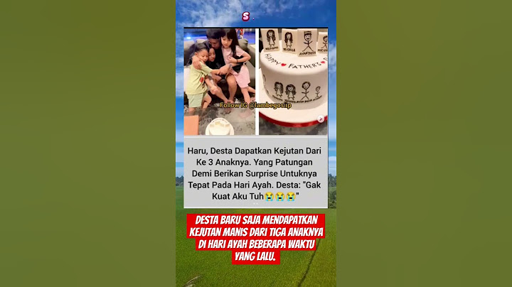 Desta dapat kejutan dari ketiga anaknya #desta #selebritinews
