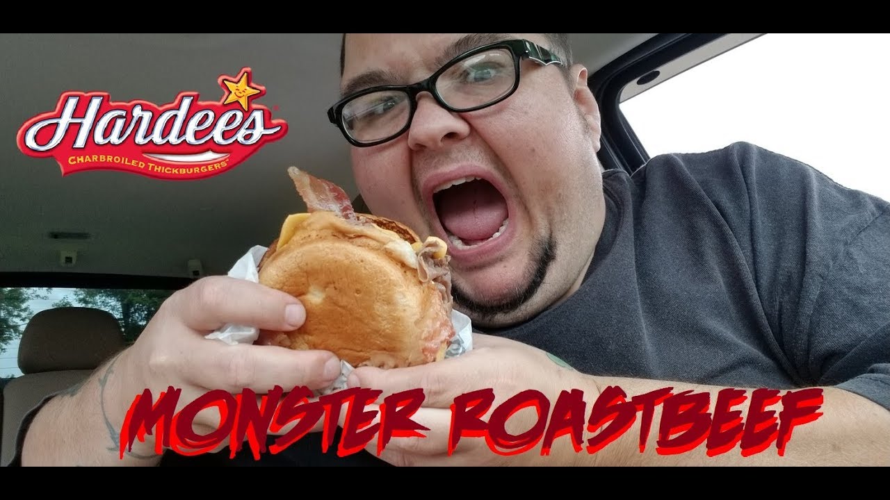 WormsBigBite Hardee's MONSTER Roast Beef Sandwich YouTube