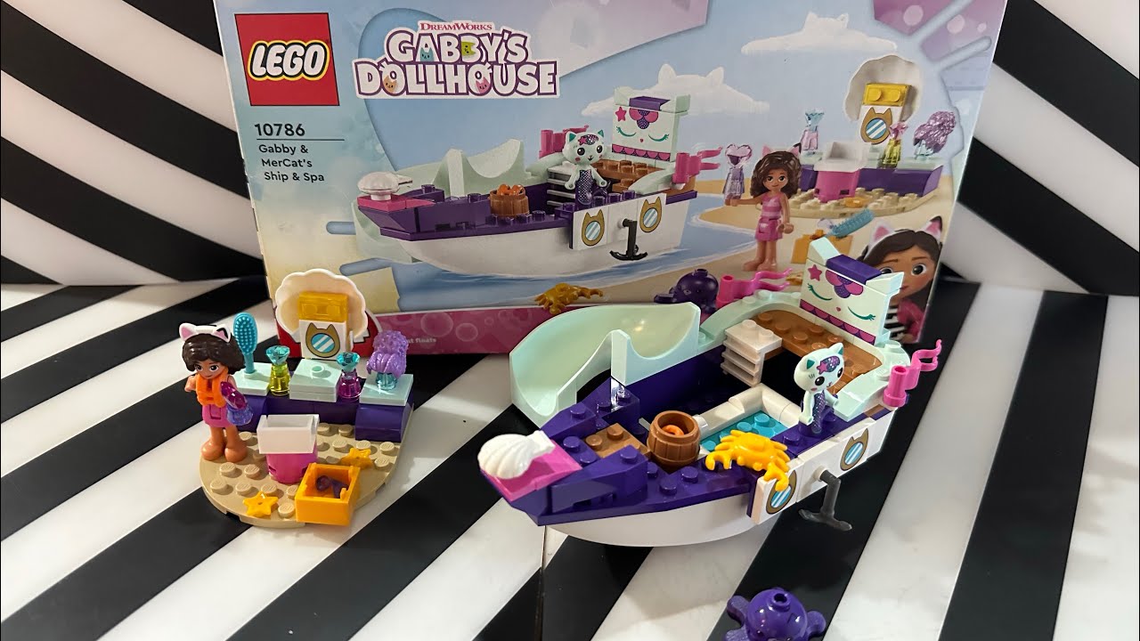 Gabby & MerCat's Ship & Spa 10786, LEGO® Gabby's Dollhouse