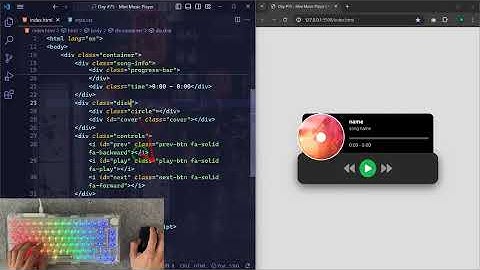 ASMR Programming - Mini Music Player - No Talking