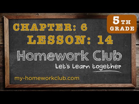Homework Help Common Core Math Grade 5 Chapter 6 Lesson 14 - part 1