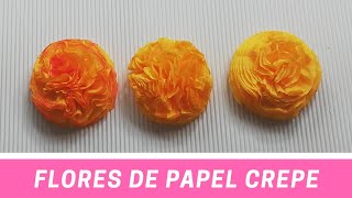 Tutorial Como Hacer Flores De Papel Crepe Clau Tutoriales