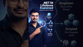 NET DI Lifetimes Explained — Singleton vs Scoped vs Transient #dotnet #fullstackdeveloper #csharp
