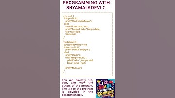 Write a C program to implement a Stack using Singly Linked List