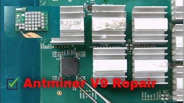 Easily damaged parts of Antminer V9 hash board introduction - إصلاح آلة التعدين بيتكوين