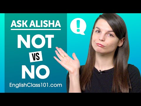 What's The Difference Between Not And No In English