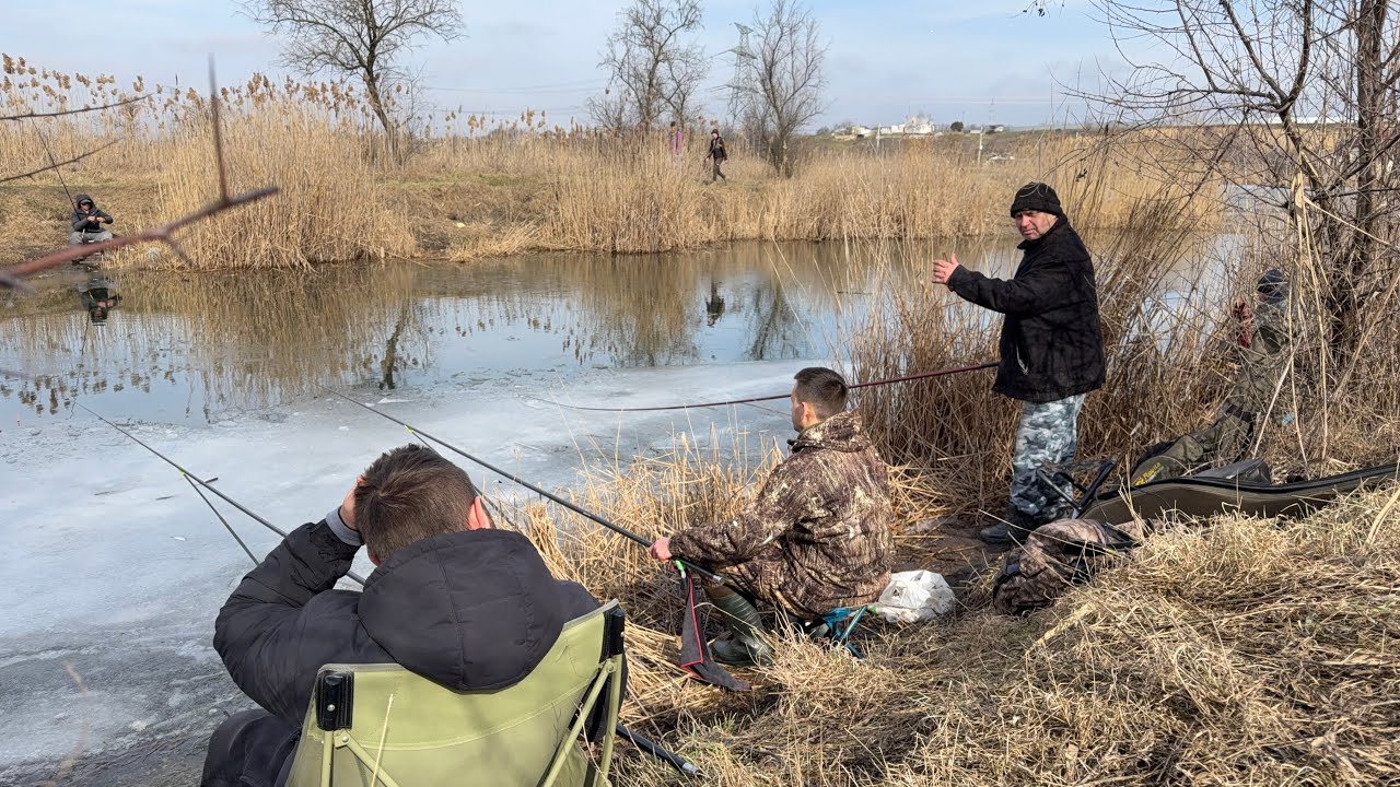 Риболовля на початку березня. Рибачим з дідусем та товаришем на поплавочні вудки. ПОПЛАВОК 2026