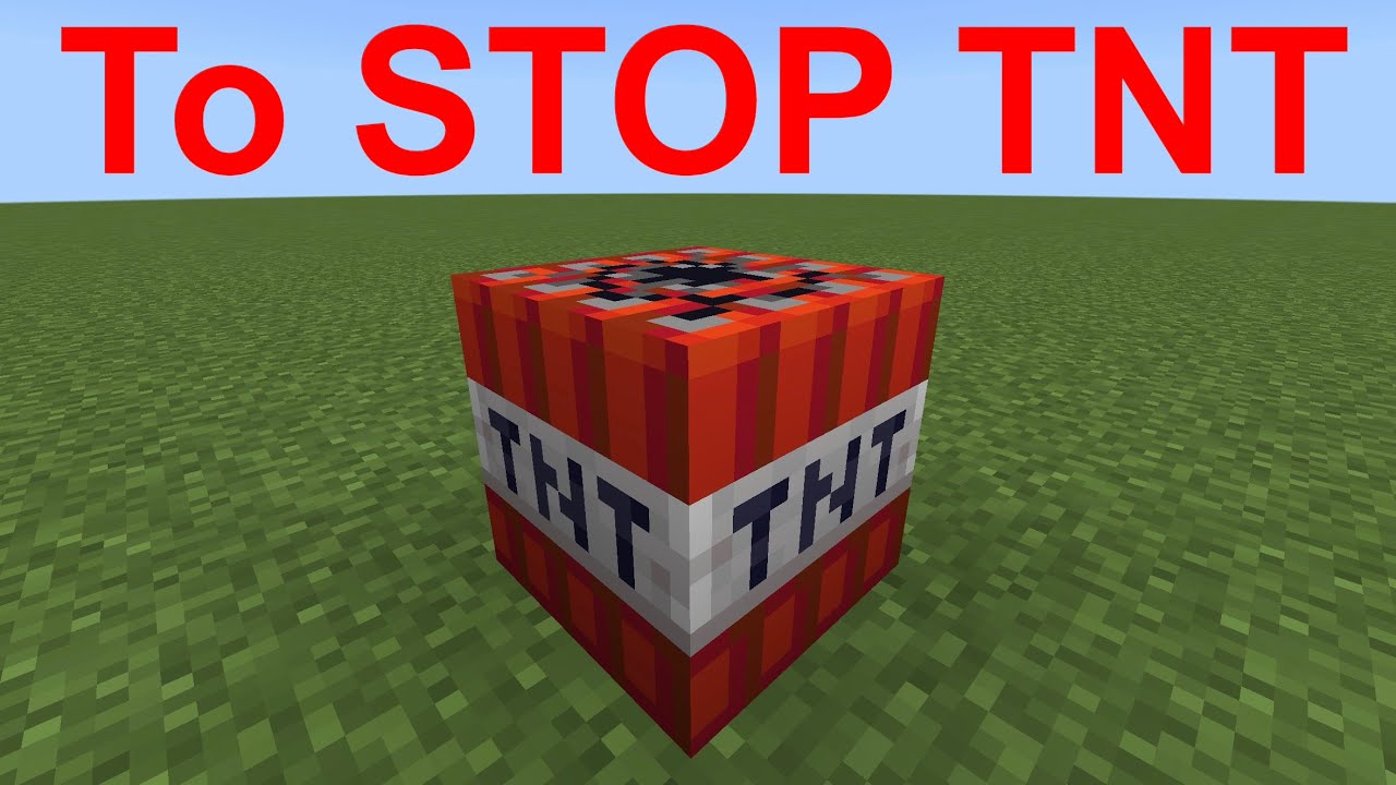How to Quickly Stop Ignited TNT In Minecraft Bedrock! - YouTube