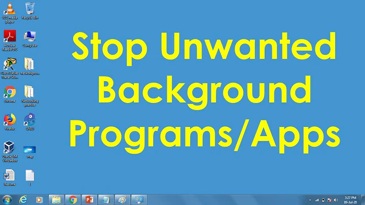 How to stop programs running in background windows 7