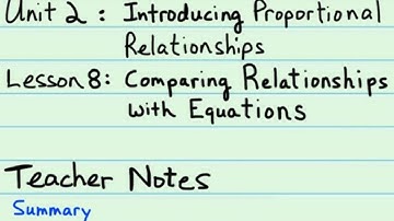 7th Grade Illustrative Mathematics: Gr. 7; U2; Lesson 8: Summary