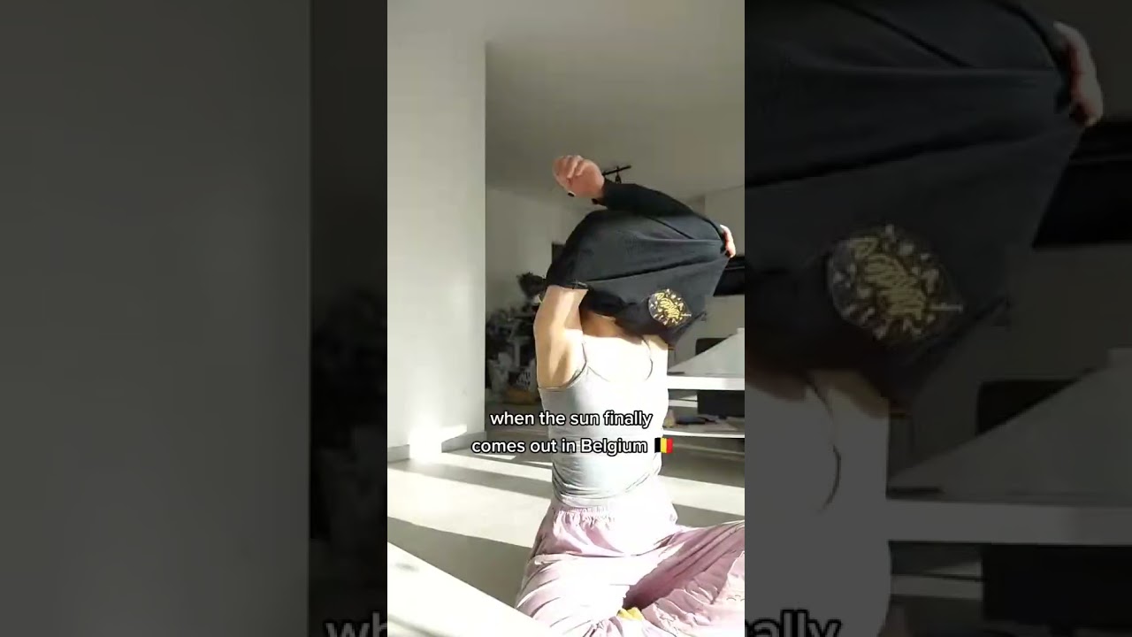 When the sun finally comes out in Belgium