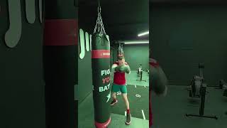 Punching bag training for technique #boxing #kickboxing #footwork #mma #ufc #glory #miketyson #short