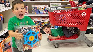 Caleb GOES TOY SHOPPING at TARGET for RYAN WORLD TOYS, LOL SURPRISE, 5 SURPRISES \& More with MOMMY!