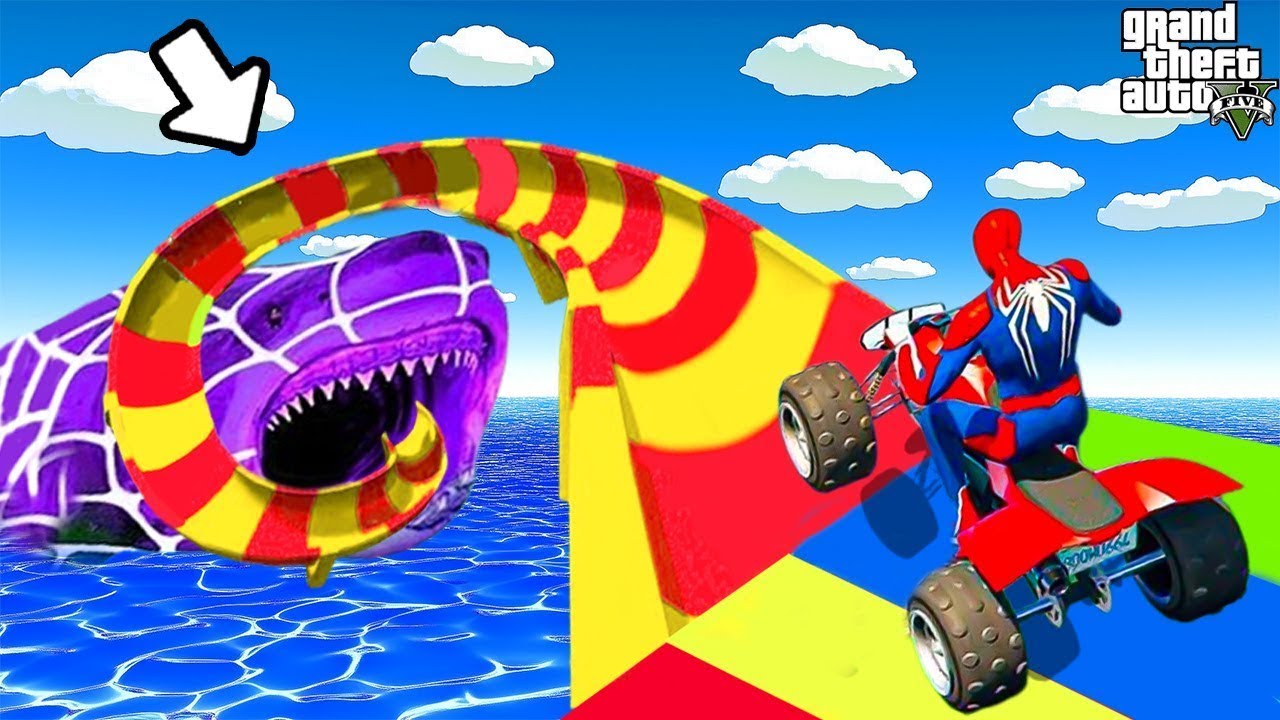 الرجل العنكبوت انقاذ باتمان Spider-Man Saves Captain America from Fire Bridge Game GTA 5 superhero