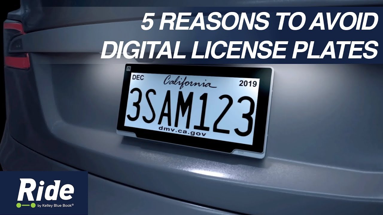 5 Reasons To Avoid The Digital License Plate | Ride Tech