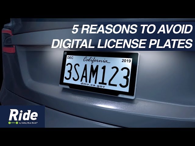 5 Reasons to avoid the digital license plate