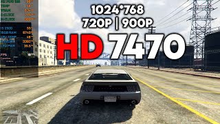 GTA 5 : AMD HD 7470 1GB + I5 2500 - Benchmark Test