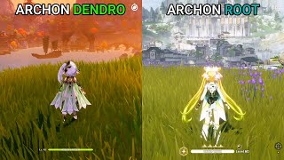 Archon Dendro "NAHIDA" vs Archon Root JUEYUAN! Gameplay Comparison screenshot 4