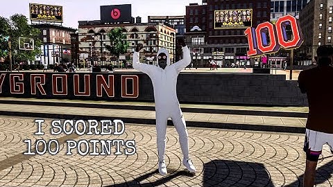 I SCORED 100 POINTS IN NBA2K20 REC CENTER !