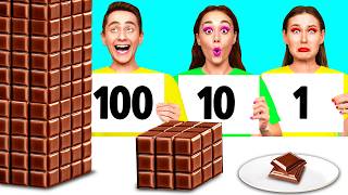 تحدي 100 طبقة من الطعام | وصفات طعام مضحكة KaZaZa Challenge