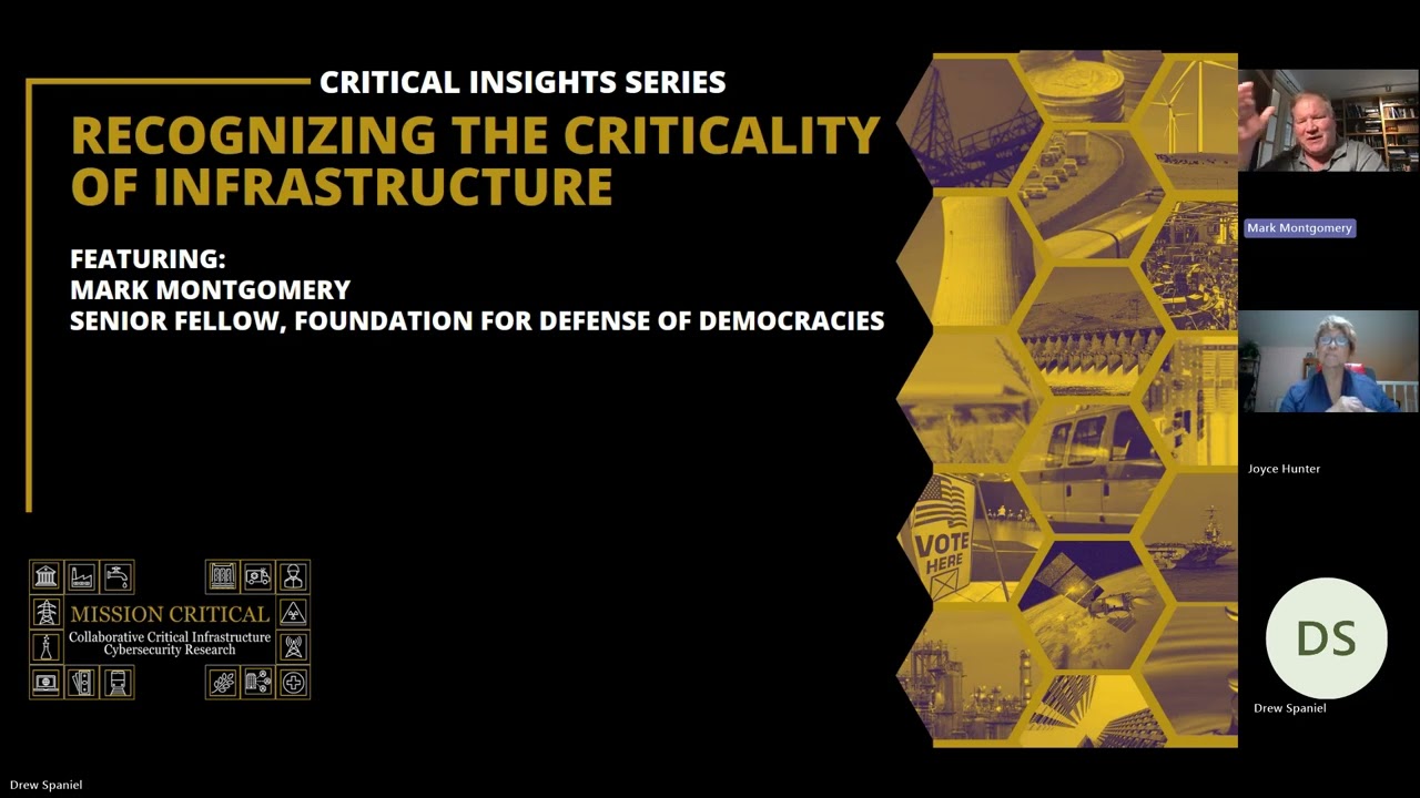 Recognizing the Criticality of Infrastructure