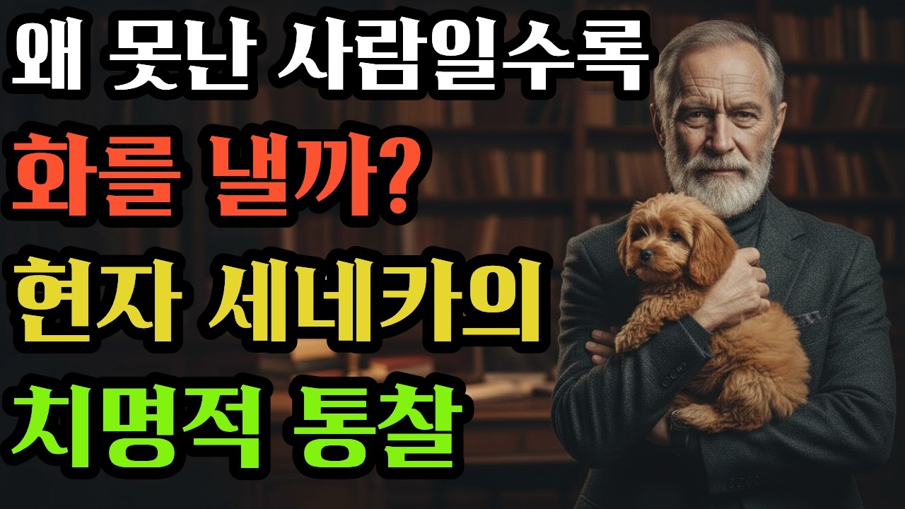 화를 못 참는 건 결국 밑천이 드러났다는 증거다