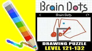 Brain Dots - Draw and Solve : Level 121-132 - Easy Way To Win (ios Gameplay)
