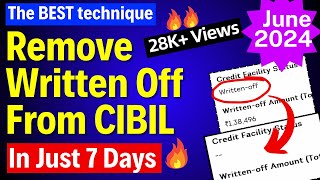 Remove Written Off from CIBIL in Just 7 Days #writtenoff #improvecibil #overduecibil