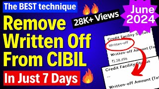 How To Clear Written Off in Cibil - 7 Days - Full Process #writtenoff #improvecibil #overduecibil