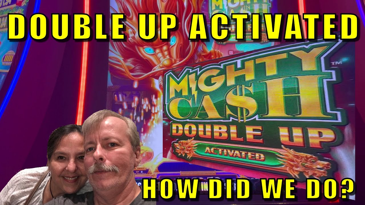 MIGHTY CASH SLOT MACHINE DOUBLE UP ACTIVATED FEATURE BONUS YouTube