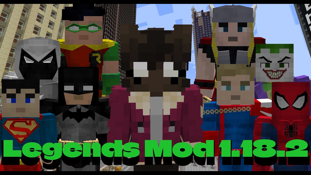legends mod 1.18.2 showcase! (superheroes) - YouTube