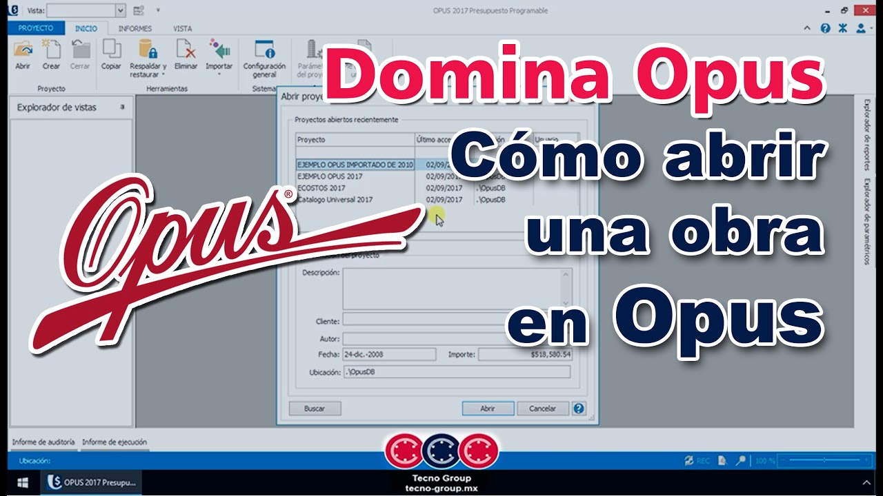 OPUS. Cómo abrir una obra en Opus YouTube OPUS. Cómo abrir una obra en Opus YouTube