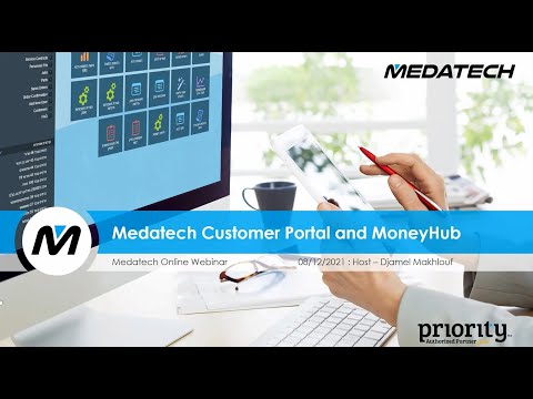 Moneyhub and Medatech Customer portal webinar