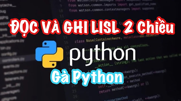 Phương pháp đọc Python