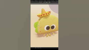 3D Taco Character Modeling | Blender Tutorial #shorts #blender3d #tutorial #3d
