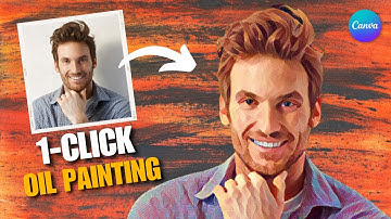 Canva Tutorial How to Create Painting Effect in Canva  🎨😊