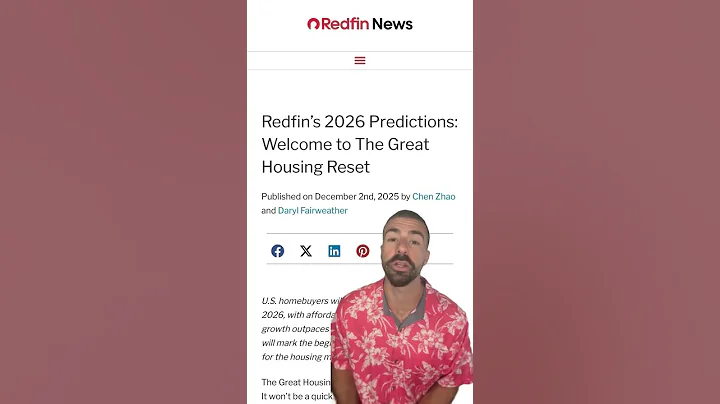 Redfin's 2026 Predictions: Welcome to The Great Housing Reset