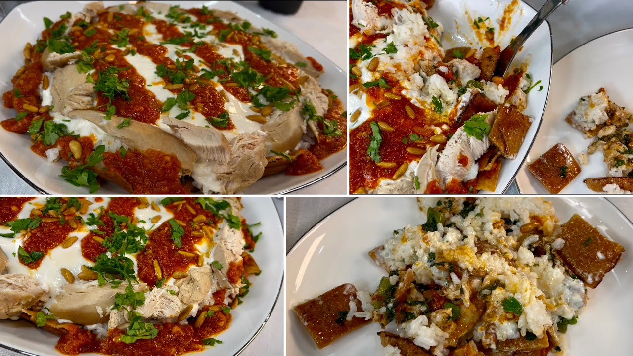 فتة الدجاج الذ فتة ممكن تعملونها طعم مو معقول بين المصري والتركي