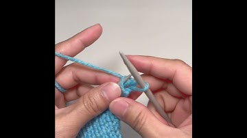 How to cast off/bind off knitting #shorts | VGYS