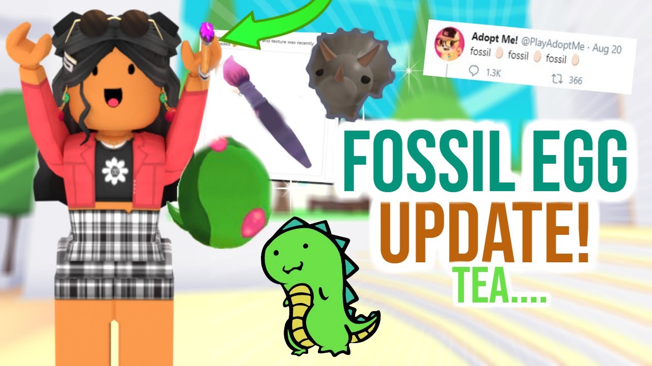 New Adopt Me Fossil Egg Update Tea Sunsetsafari Youtube - youtube all eggs from roblox adopt me