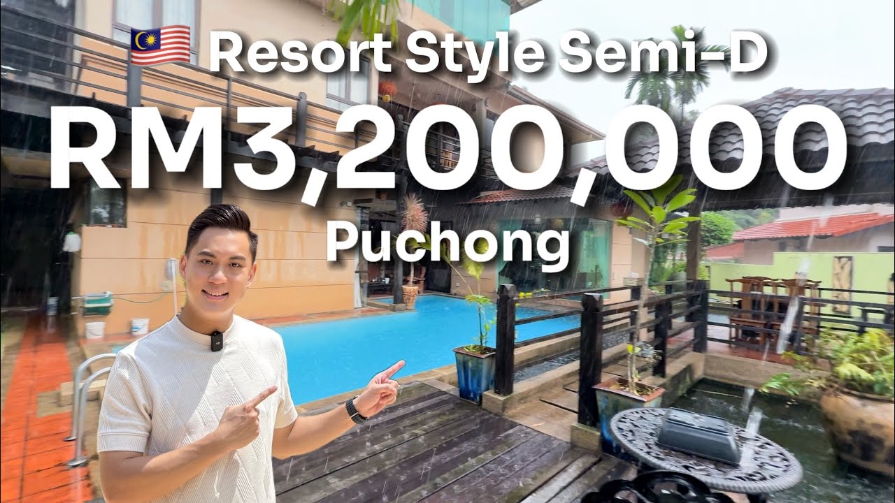 Puchong Aman Sari Semi-D with swimming pool house tour