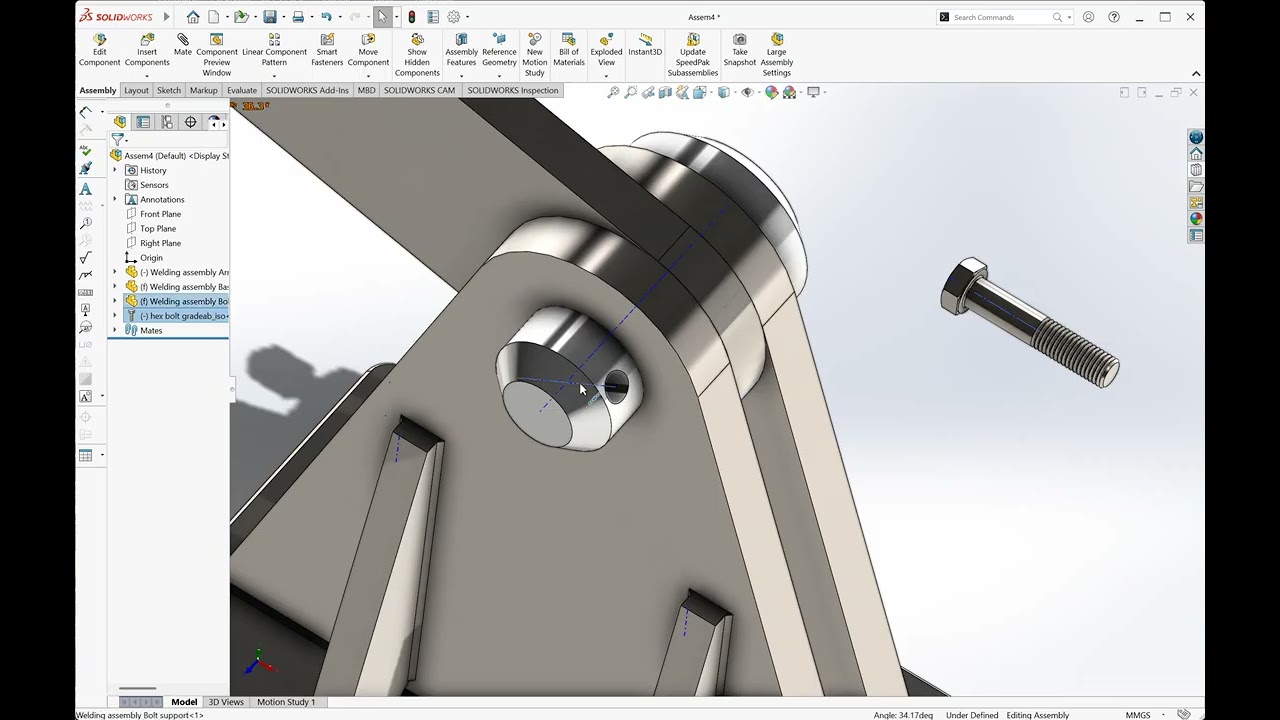 Final Assembly of Pivot Bracket Assembly