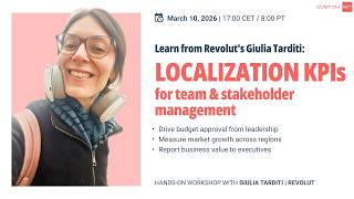 Localization KPIs: Workshop