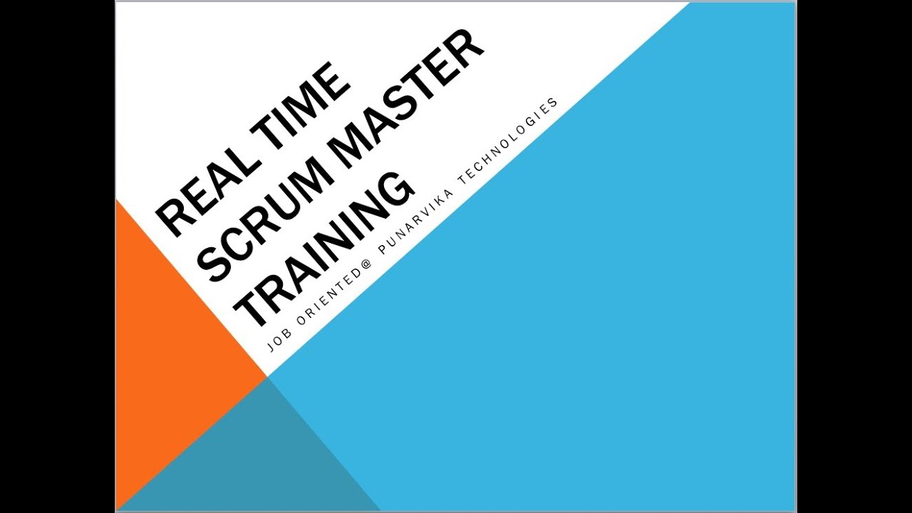 Scrum Master Training Introduction - YouTube
