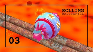 Rolling Balls Sky 3D | Gameplay ep.03 | Level 16-20 screenshot 3